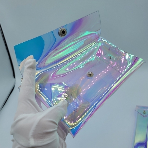 Holographic Clutch Pencil Case Card Case 3 Piece Set #720 - Picture 5 of 11